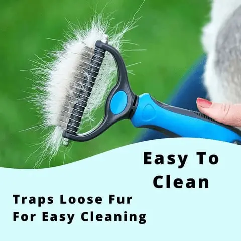 Deshedding tool removing fur