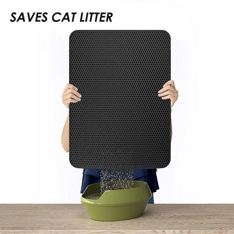 Folding the litter mat