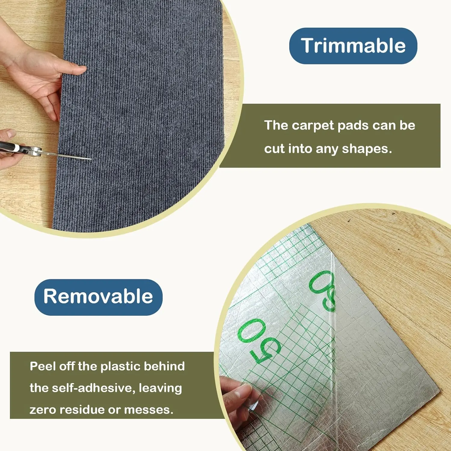 Cat scratching mat application